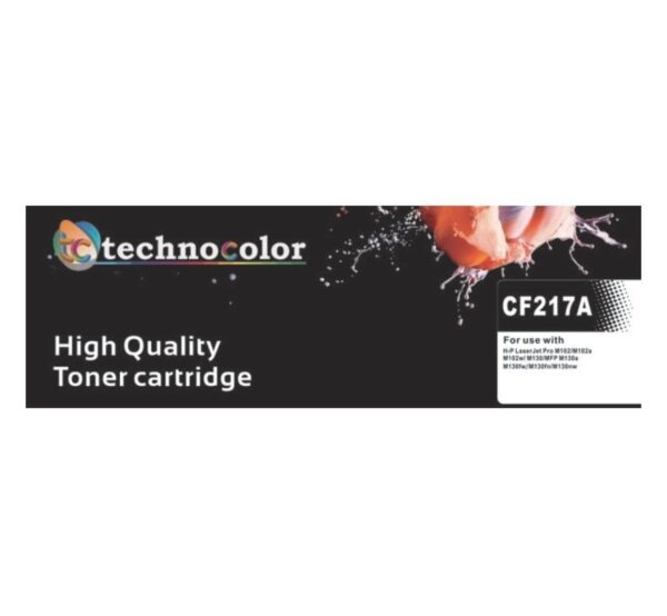TechnoColor 17A Black HP Compatible LaserJet Toner Cartridge ( CF217A )