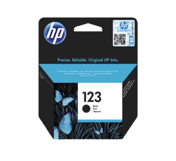 HP 123 Black Original Ink Cartridge (F6V17AE)