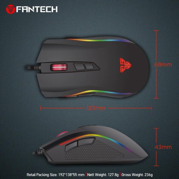 FANTECH X4S TITAN RGB GAMING MOUSE - Image 2