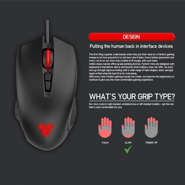 FANTECH X13 WARS RGB GAMING MOUSE - Image 3