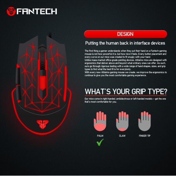 FANTECH X7 BLAST RGB GAMING MOUSE - Image 2