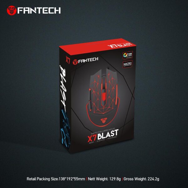 FANTECH X7 BLAST RGB GAMING MOUSE - Image 3