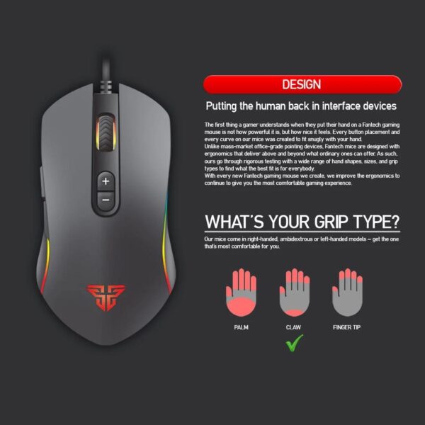 FANTECH X9 THOR RGB GAMING MOUSE - Image 2