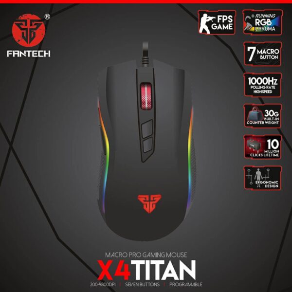 FANTECH X4S TITAN RGB GAMING MOUSE