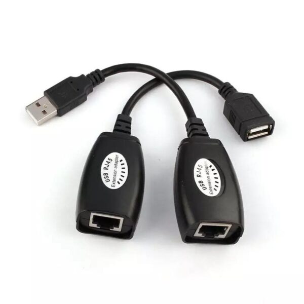 USB Extension Extender Adapter Up To 150ft Using CAT5 RJ45 LAN Cable