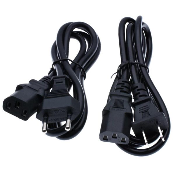 1.2m EU Plug AC Power Supply Adapter Cord Cable Lead 3-Prong