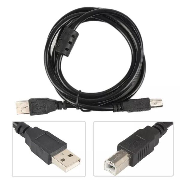 High Speed Black USB 2.0 Printer Data Cable Scanner Cord For Xerox Canon HP Brother Arduino Printer Copier