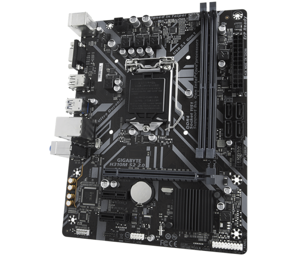 Intel H310 Ultra Durable motherboard with GIGABYTE 8118 Gaming LAN, Anti-Sulfur Resistor, Smart Fan5, CEC 2019 ready - Image 4