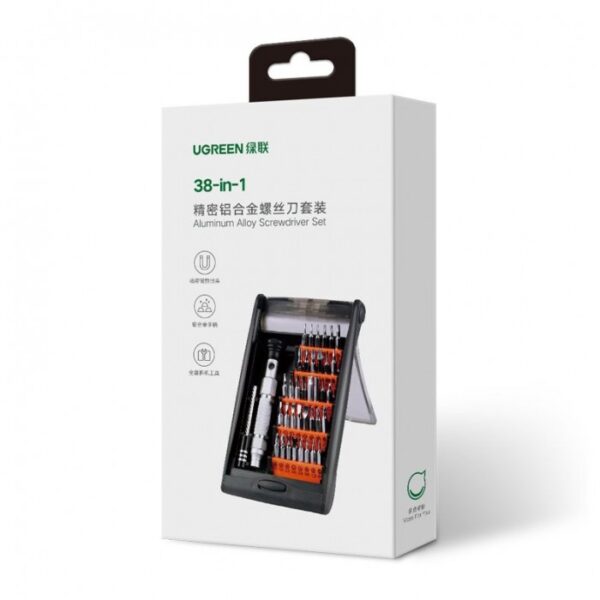 38-IN-1 ALUMINIUM ALLOY, MAGNETIC SCREWDRIVER, MEET MOST REPAIRS NEEDS UGREEN CM372 - 80459 - Image 2