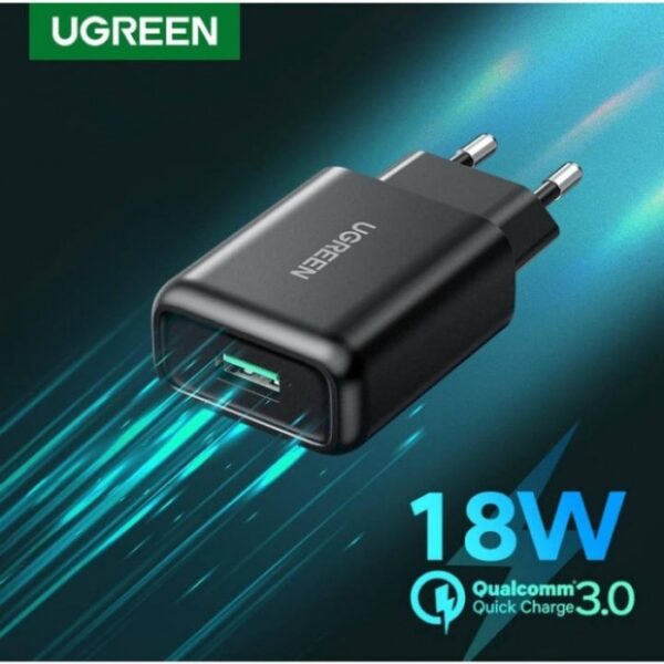 18W QC3.0 USB-A CELL PHONE FAST CHARGER ADAPTER UGREEN CD122 - 70273 - Image 2