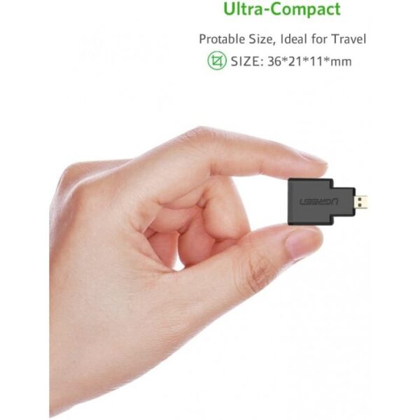 4K MICRO HDMI MALE TO HDMI FEMALE ADAPTER UGREEN 20106 - 20106 - Image 2