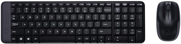 Logitech MK220 Wireless Keyboard and Mouse Combo for Windows, QWERTY Keyboard - Black - Image 5