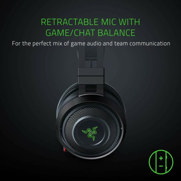 Razer Nari Ultimate: THX Spatial Audio HyperSense Technology – 2.4GHz Wireless Audio, Cooling Gel-Infused Cushions – Gaming Headset Works with PC, PS4, Xbox One, Switch - Image 3