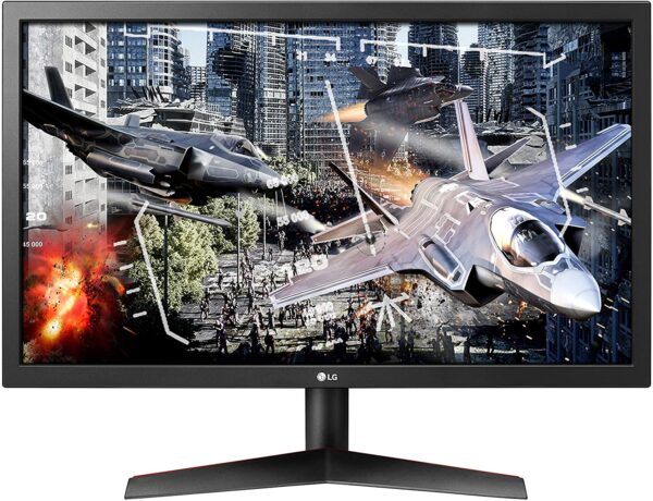 LG 24GL600F-B UltraGear Gaming Monitor 24" FHD (1920 x 1080) Display, Radeon FreeSync Technology, 144Hz Refresh Rate, 1ms Response Time, AMD FreeSync - Black