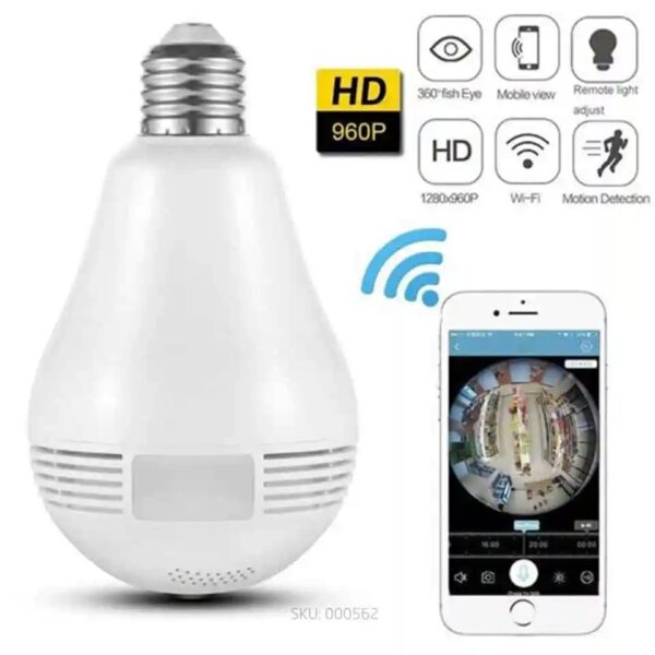 V380 Bulb Light 960P Wireless Panoramic IP Camera.0 - Image 3