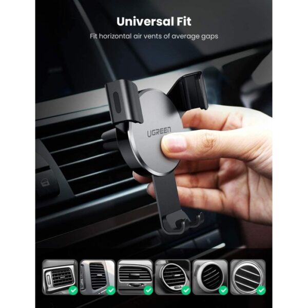 AIR VENT GRAVITY CAR PHONE HOLDER UGREEN LP130 - 40907 - Image 10