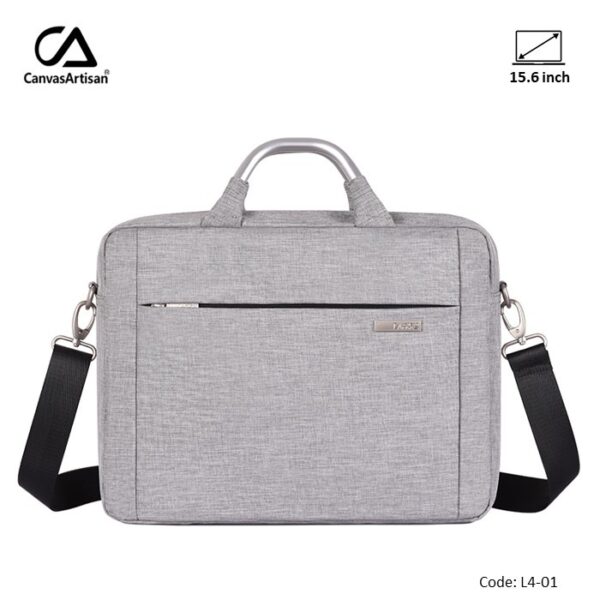 CANVASARTISAN CLASSIC LAPTOP BAG L4-01 LIGHT GRAY, PREMIUM QUALITY