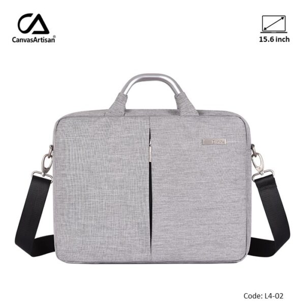 CANVASARTISAN CLASSIC LAPTOP BAG L4-02 LIGHT GRAY, PREMIUM QUALITY