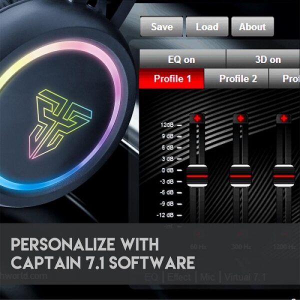 FANTECH HG15 CAPTAIN 7.1 RGB GAMING HEADSET - Image 7