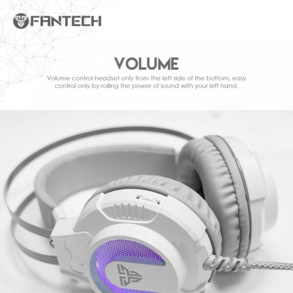 FANTECH HG17S VISAGE 2 RGB GAMING HEADSET (WHITE SPACE EDITION) - Image 2