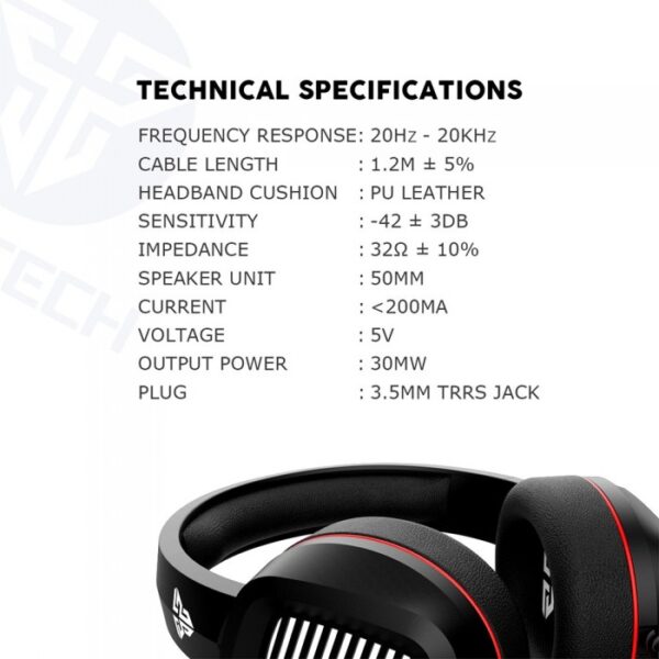 FANTECH MH81 SCOUT MULTIPLATFORM GAMING HEADSET - Image 8