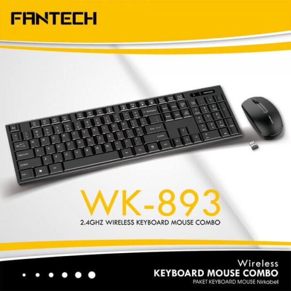 FANTECH WK-893 WIRELESS COMBO KEYBOARD & MOUSE - Image 2