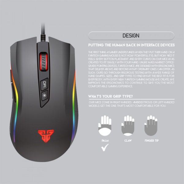 FANTECH X4S TITAN RGB GAMING MOUSE - Image 8