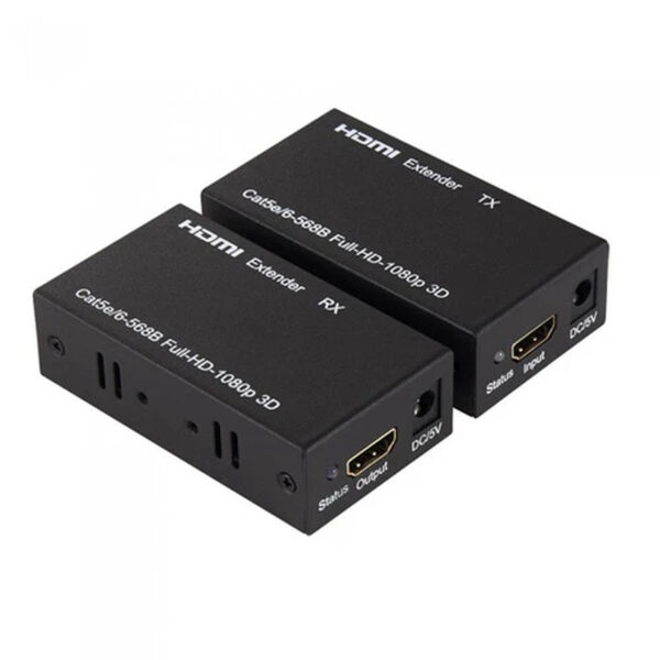 HDMI Extender 60 Meter By Single UTP Cat6 Full HD 1080P 3D with IR Remote Control Signal | EX-U60M/IR