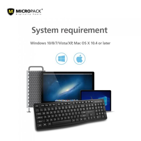 MICROPACK K-206 COMPACT WIRED KEYBOARD - Image 4