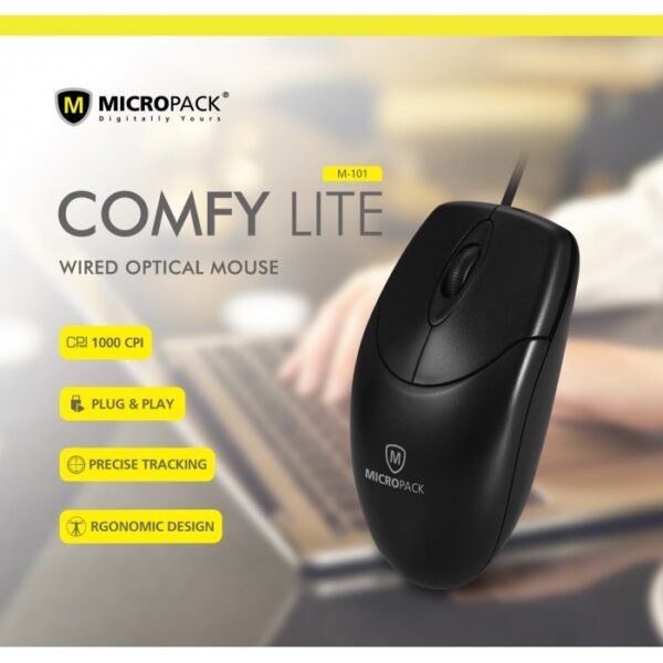 MICROPACK M-101 COMFY LITE WIRED OFFICE MOUSE