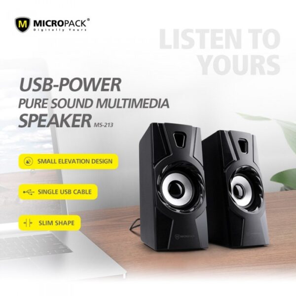 MICROPACK MS-213 PURE SOUND MULTEMEDIA SPEAKER