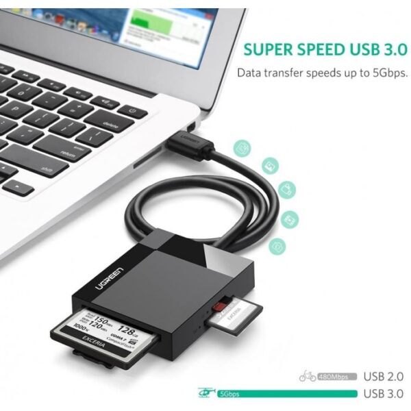 USB 3.0 ALL-IN-ONE CARD READER, 50CM CABLE UGREEN CR125 - 30333 - Image 12