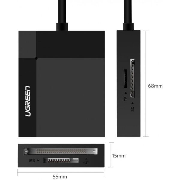 USB 3.0 ALL-IN-ONE CARD READER, 50CM CABLE UGREEN CR125 - 30333 - Image 10