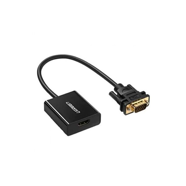 VGA TO HDMI ADAPTER CABLE WITH 3.5MM AUDIO, FULL HD UGREEN CM269 - 60814 - Image 3