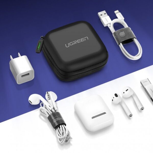 WATERPROOF SMALL SIZE CASE FOR EARPHONE, CABLE, CHARGER, EARBUDS & MEMORY CARD UGREEN - Image 3