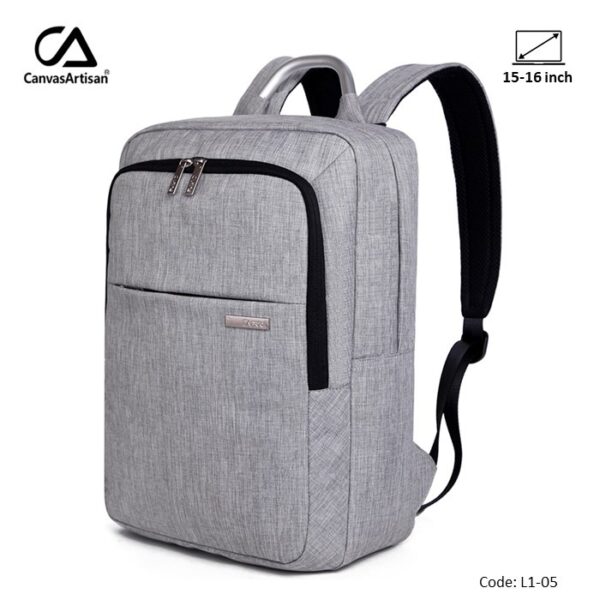 CANVASARTISAN BACKPACK L1-05 LIGHT GRAY, DURABLE, WATER-RESISTANT & LIGHT WEIGHT