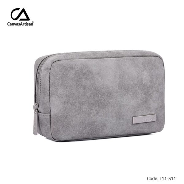 CANVASARTISAN ELECTRONIC ORGANIZER L11-S11 GRAY POUCH BAG, WATER-RESISTANT