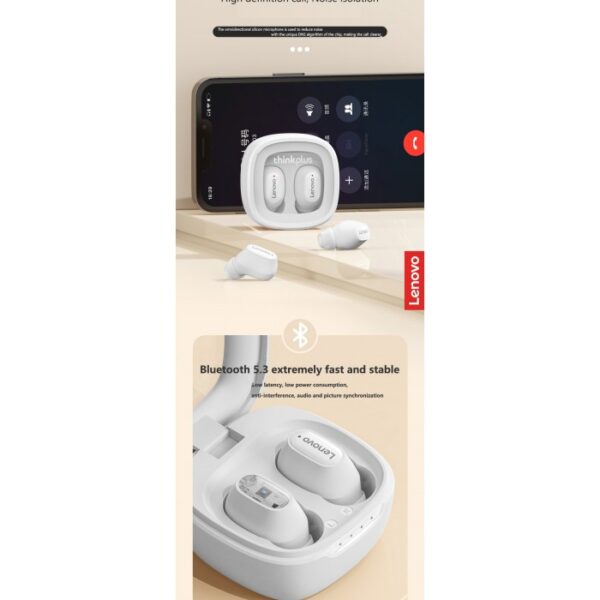 LENOVO TWS WIRELESS BLUETOOTH EARBUDS XT62 - Image 4