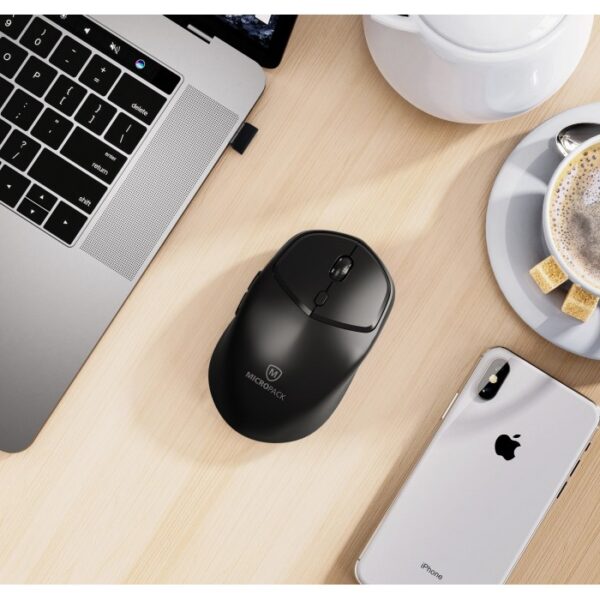 MICROPACK M-726W SPEEDY LITE WIRELESS OFFICE MOUSE (GREY) - Image 4