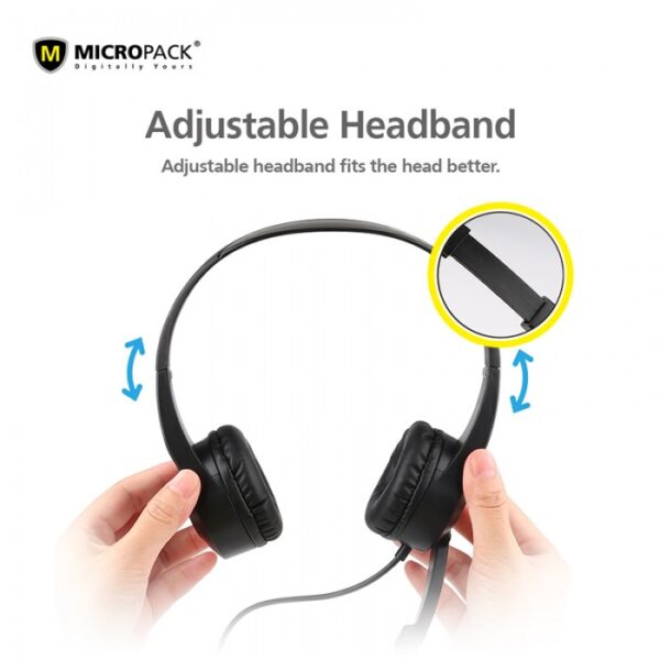 MICROPACK MHP-02 CHAT & STEREO USB COMPUTER HEADSET - Image 9