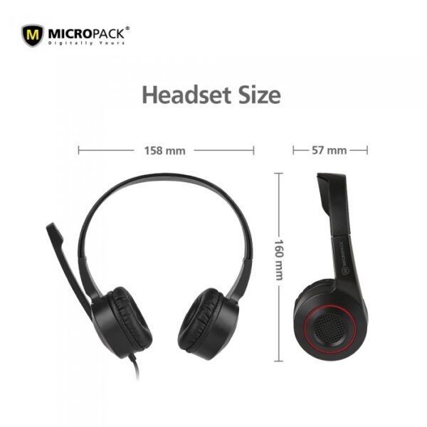 MICROPACK MHP-02 CHAT & STEREO USB COMPUTER HEADSET - Image 5