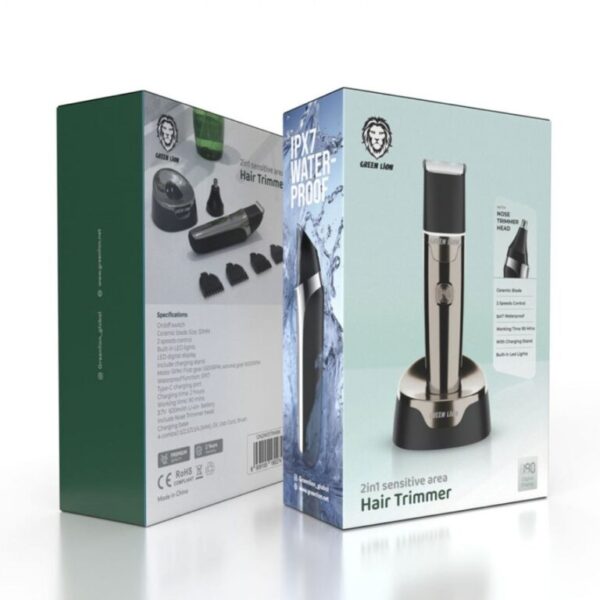 Green Lion 2 in 1 Sensitive Area Hair Trimmer