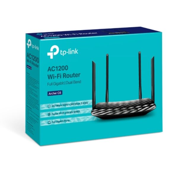 TP-Link AC1200 Wireless MU-MIMO Gigabit Router | Archer C6