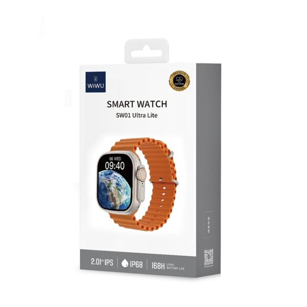 WIWU Smart Watch SW01 Ultra Lite IPS Full screen Touch