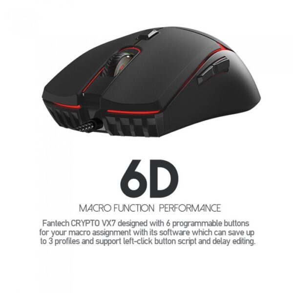 Fantech VX7 CRYPTO RGB Gaming Mouse (Black) - Image 13