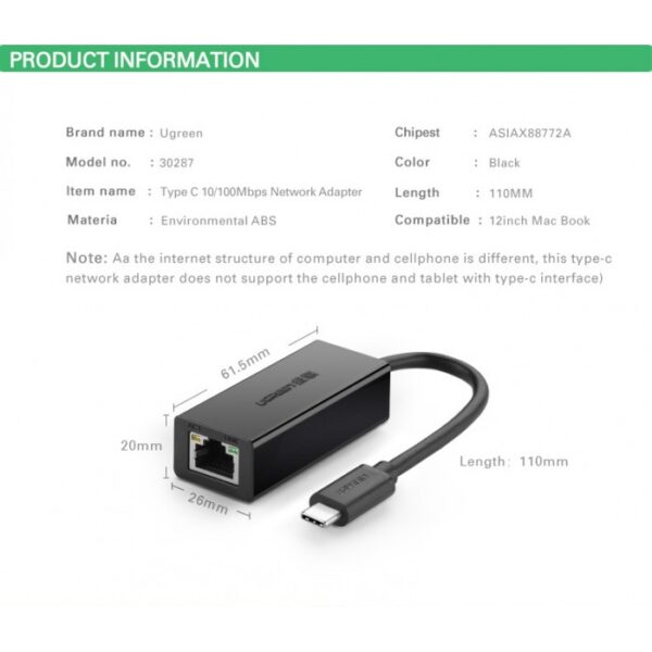 USB-C to Ethernet Adapter UGREEN 30287 - Image 6
