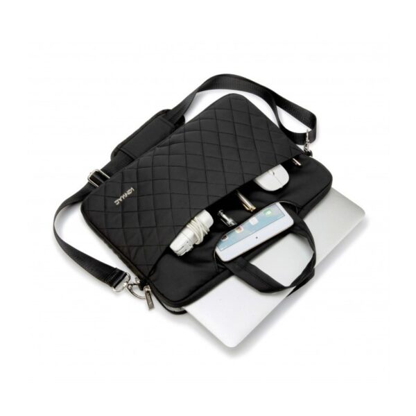 Kinmac Business Laptop Bag KMC428-29 Black Embroidery, High Quality, Soft Interior Lining & Water-resistant - Image 4