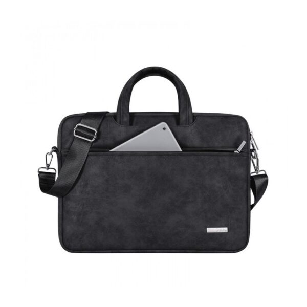 Canvasartisan Business Laptop Bag L11-C22, High Quality Leather Dark gray - Image 4
