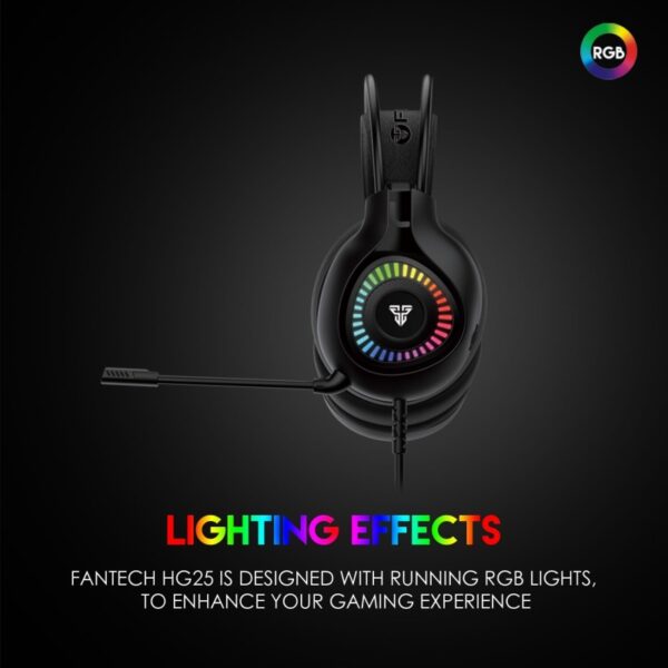 Fantech HG25 ORBIT, USB 7.1 Virtual surround sound Gaming Headset With RGB lighting - Image 6