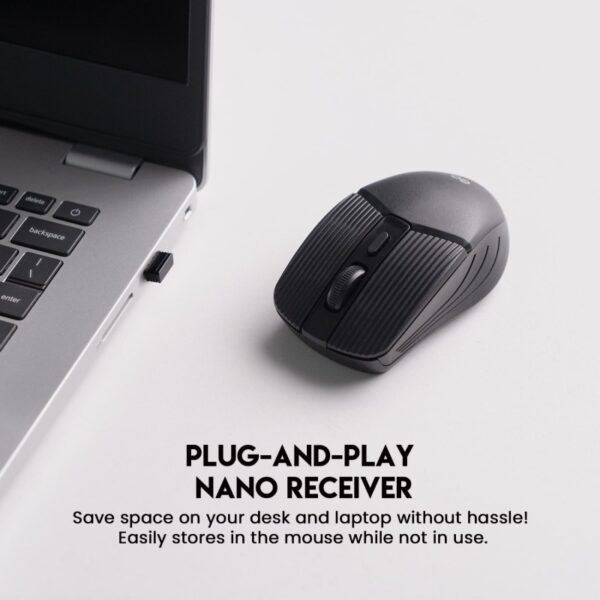 FANTECH W605 GO: Reliable Wireless Mouse for Home and Office BLACK - Image 3